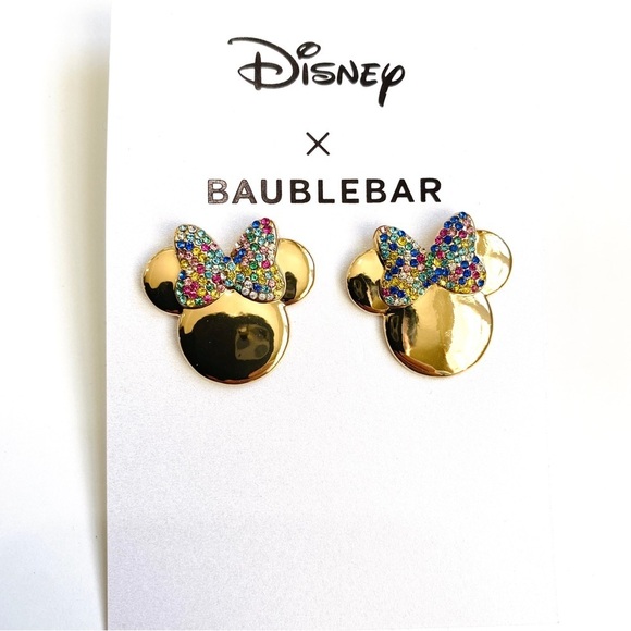 Disney Jewelry - Disney X Baublebar gold Minnie earrings